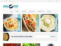 Desktop screenshot for onepotrecipes.com