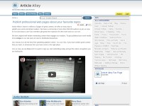 Desktop screenshot for articlealley.com