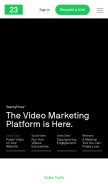 How 23video.com looks like on a mobile device such as an iPhone.