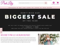 Desktop screenshot for pinklily.com