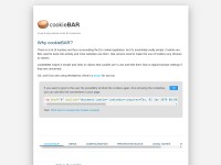 Desktop screenshot for cookie-bar.eu