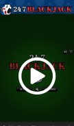 How 247blackjack.com looks like on a mobile device such as an iPhone.