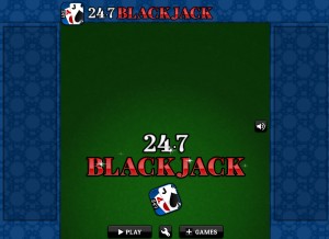 How 247blackjack.com looks like on a tablet such as an iPad.