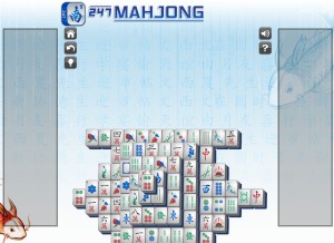 How 247mahjong.com looks like on a tablet such as an iPad.