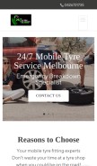 How 247mobiletyreservicemelbourne.com.au looks like on a mobile device such as an iPhone.
