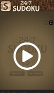 How 247sudoku.com looks like on a mobile device such as an iPhone.