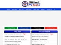 Desktop screenshot for ppuresult.in