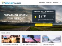 Desktop screenshot for localweathertracker.com