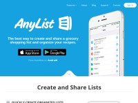 Desktop screenshot for anylistapp.com