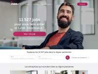 Desktop screenshot for parisjob.com