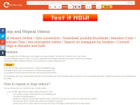 Desktop screenshot for youtubeloop.net