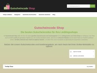Desktop screenshot for gutscheincode.shop