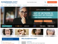 Desktop screenshot for eyeglasses.com