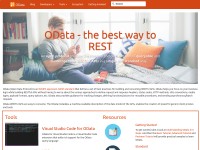 Desktop screenshot for odata.org