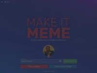 Desktop screenshot for makeitmeme.com