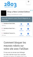How 2803.com looks like on a mobile device such as an iPhone.