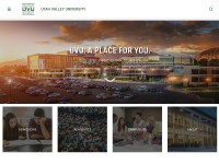 Desktop screenshot for uvu.edu