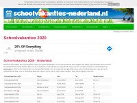 Desktop screenshot for schoolvakanties-nederland.nl