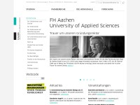 Desktop screenshot for fh-aachen.de