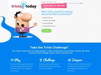 Desktop screenshot for triviatoday.com