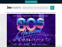 Desktop screenshot for seetickets.com