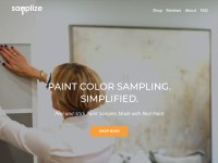 Desktop screenshot for samplize.com