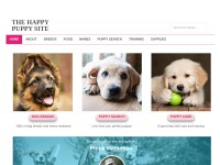 Desktop screenshot for thehappypuppysite.com