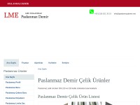 Screenshot of paslanmazdemir.net
