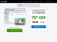 Desktop screenshot for vuze.com