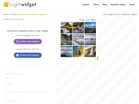 Desktop screenshot for lightwidget.com