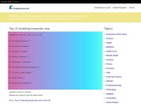 Desktop screenshot for todaykeywords.com