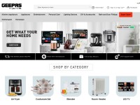 Desktop screenshot for uae.geepas.com