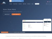 Desktop screenshot for owncloud.com