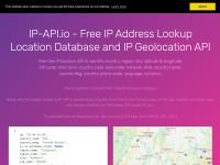 Desktop screenshot for ip-api.io