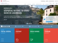 Desktop screenshot for geoportail.lu