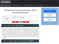 Desktop screenshot for minecraftcirclegenerator.info