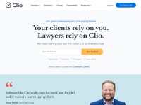 Desktop screenshot for clio.com