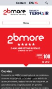 How 2bmore.nl looks like on a mobile device such as an iPhone.