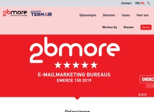 How 2bmore.nl looks like on a tablet such as an iPad.