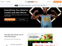 Desktop screenshot for spreadshop.com