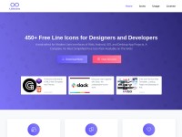 Desktop screenshot for lineicons.com