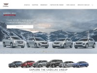 Desktop screenshot for cadillac.com