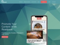 Desktop screenshot for readpeak.com