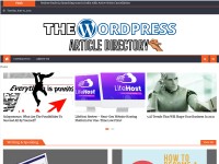 Desktop screenshot for thewordpressarticledirectory.com