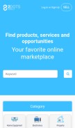 How 2dotsmarket.com looks like on a mobile device such as an iPhone.