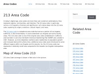 Desktop screenshot for area-codes.us