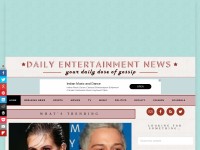 Desktop screenshot for dailyentertainmentnews.com