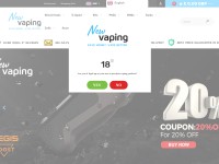 Desktop screenshot for newvaping.com
