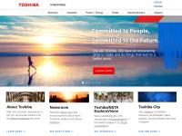 Desktop screenshot for toshiba.com