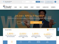 Desktop screenshot for citadelbanking.com